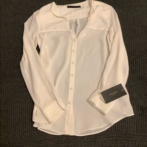 Zara basic cream top